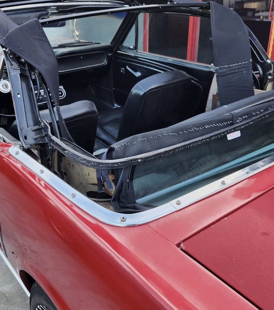 Classic vehicle interior restoration project