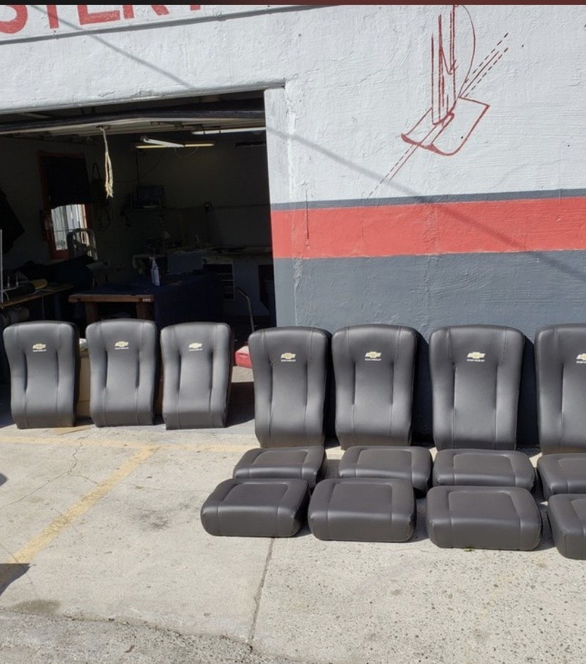 Custom commercial upholstery work